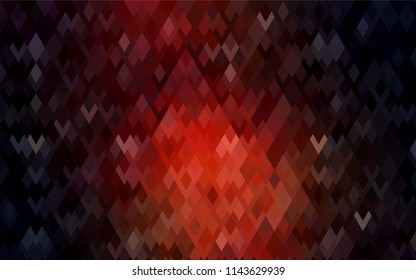 Dark Red vector polygonal illustration, which consist of rectangles. Rectangular pattern for your business design. Geometric background in Origami style with gradient. 