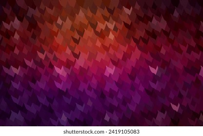 Dark Red vector polygonal illustration consisting of rectangles. Rectangular design for your business. Creative geometric background in origami style with gradient.