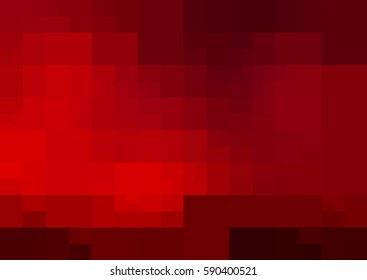 Dark Red vector polygonal illustration, which consist of rectangles. Rectangular design for your business. Creative geometric background in Origami style with gradient