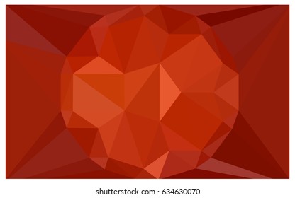 Dark Red vector polygonal illustration, which consist of triangles with a gemstone in center. Triangular design of a huge diamond for your business. Creative geometric background of gems.