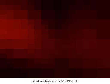 Dark Red vector polygonal illustration, which consist of rectangles. Rectangular design for your business. Creative geometric background in Origami style with gradient