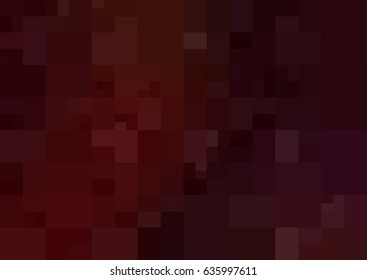 Dark Red vector polygonal illustration, which consist of rectangles. Rectangular design for your business. Creative geometric background in Origami style with gradient