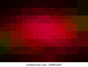 Dark Red vector polygonal illustration, which consist of rectangles. Rectangular design for your business. Creative geometric background in Origami style with gradient