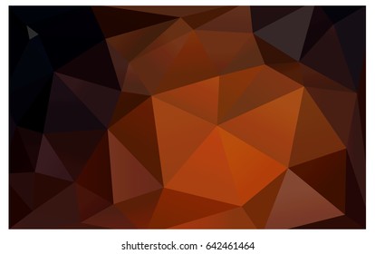 Dark Red vector polygonal illustration, which consist of triangles. Triangular pattern for your business design. Geometric background in Origami style with gradient. 