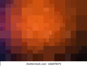 Dark Red vector polygonal illustration, which consist of rectangles. Rectangular design for your business. Creative geometric background in Origami style with gradient