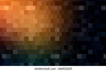 Dark Red vector polygonal illustration consisting of rectangles. Rectangular design for your business. Creative geometric background in origami style with gradient.