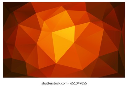 Dark Red vector polygonal illustration, which consist of triangles. Triangular pattern for your business design. Geometric background in Origami style with gradient. 