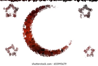 Dark Red vector polygonal illustration consisting of rectangles. Rectangular design for your business. Creative geometric background in origami style with gradient.