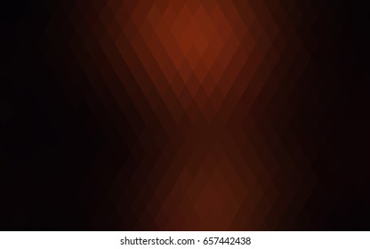 Dark Red vector polygonal illustration consisting of rectangles. Rectangular design for your business. Creative geometric background in origami style with gradient.