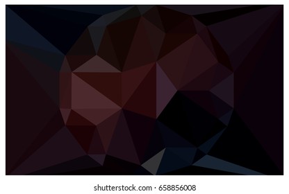 Dark Red vector polygonal illustration, which consist of triangles with a gemstone in center. Triangular design of a huge diamond for your business. Creative geometric background of gems.
