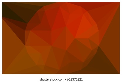 Dark Red vector polygonal illustration, which consist of triangles with a gemstone in center. Triangular design of a huge diamond for your business. Creative geometric background of gems.