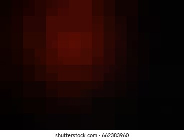Dark Red vector polygonal illustration, which consist of rectangles. Rectangular pattern for your business design. Geometric background in Origami style with gradient. 