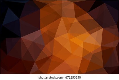 Dark Red vector polygonal illustration, which consist of triangles. Triangular pattern for your business design. Geometric background in Origami style with gradient. 