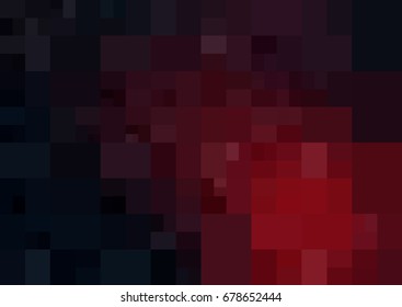 Dark Red vector polygonal illustration, which consist of rectangles. Rectangular design for your business. Creative geometric background in Origami style with gradient