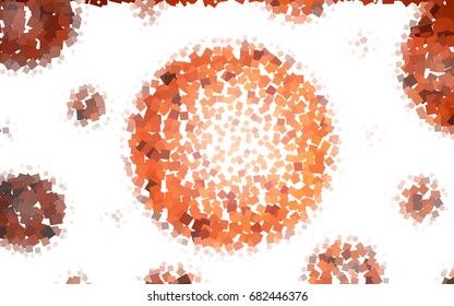 Dark Red vector polygonal illustration, which consist of rectangles. Rectangular pattern for your business design. Geometric background in Origami style with gradient. 
