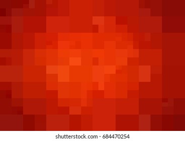 Dark Red vector polygonal illustration, which consist of rectangles. Rectangular design for your business. Creative geometric background in Origami style with gradient