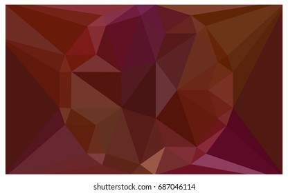 Dark Red vector polygonal illustration, which consist of triangles with a gemstone in center. Triangular design of a huge diamond for your business. Creative geometric background of gems.