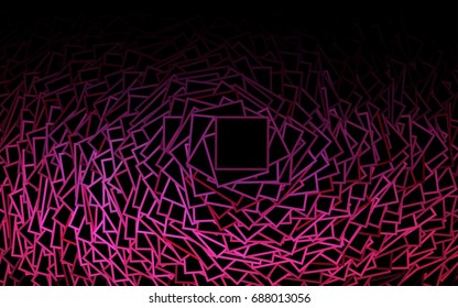 Dark Red vector polygonal illustration consisting of rectangles. Rectangular design for your business. Creative geometric background in origami style with gradient.