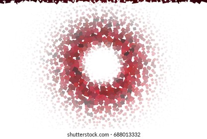 Dark Red vector polygonal illustration, which consist of rectangles. Rectangular pattern for your business design. Geometric background in Origami style with gradient. 