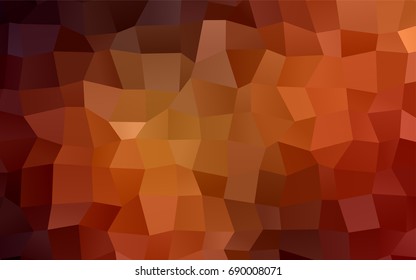 Dark Red vector polygonal illustration consisting of rectangles. Rectangular design for your business. Creative geometric background in origami style with gradient.