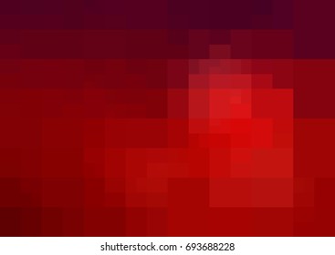 Dark Red vector polygonal illustration, which consist of rectangles. Rectangular pattern for your business design. Geometric background in Origami style with gradient. 