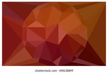 Dark Red vector polygonal illustration, which consist of triangles with a gemstone in center. Triangular design of a huge diamond for your business. Creative geometric background of gems.