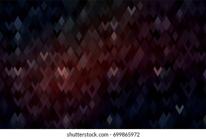 Dark Red vector polygonal illustration, which consist of rectangles. Rectangular pattern for your business design. Geometric background in Origami style with gradient. 