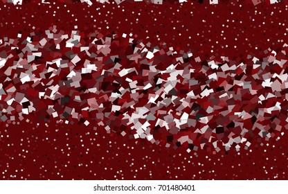 Dark Red vector polygonal illustration, which consist of rectangles. Rectangular pattern for your business design. Geometric background in Origami style with gradient. 