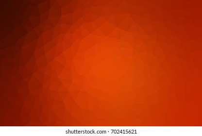 Dark Red vector polygonal illustration, which consist of triangles. Triangular pattern for your business design. Geometric background in Origami style with gradient. 