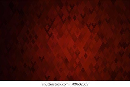 Dark Red vector polygonal illustration consisting of rectangles. Rectangular design for your business. Creative geometric background in origami style with gradient.
