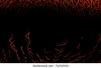 Dark Red vector polygonal illustration consisting of rectangles. Rectangular design for your business. Creative geometric background in origami style with gradient.