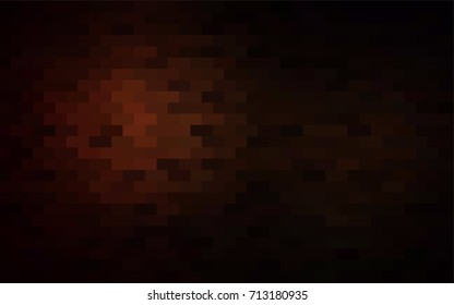 Dark Red vector polygonal illustration, which consist of rectangles. Rectangular pattern for your business design. Geometric background in Origami style with gradient. 
