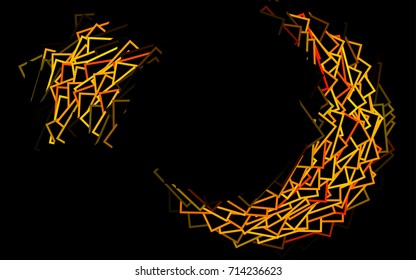 Dark Red vector polygonal illustration, which consist of rectangles. Rectangular pattern for your business design. Geometric background in Origami style with gradient. 