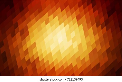 Dark Red vector polygonal illustration consisting of rectangles. Rectangular design for your business. Creative geometric background in origami style with gradient.