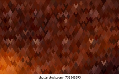 Dark Red vector polygonal illustration consisting of rectangles. Rectangular design for your business. Creative geometric background in origami style with gradient.