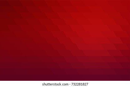 Dark Red vector polygonal illustration, which consist of rectangles. Rectangular pattern for your business design. Geometric background in Origami style with gradient. 