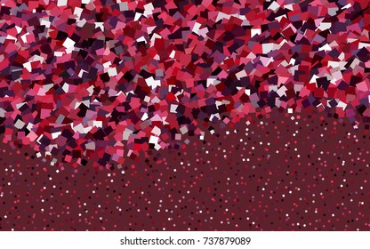 Dark Red vector polygonal illustration consisting of rectangles. Rectangular design for your business. Creative geometric background in origami style with gradient.