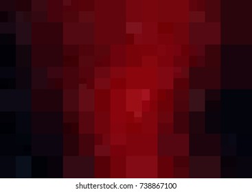 Dark Red vector polygonal illustration, which consist of rectangles. Rectangular design for your business. Creative geometric background in Origami style with gradient