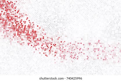 Dark Red vector polygonal illustration, which consist of rectangles. Rectangular pattern for your business design. Geometric background in Origami style with gradient. 