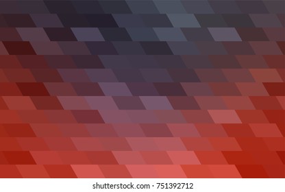 Dark Red vector polygonal illustration consisting of rectangles. Rectangular design for your business. Creative geometric background in origami style with gradient.
