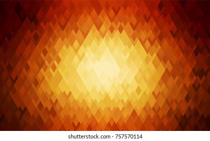 Dark Red vector polygonal illustration consisting of rectangles. Rectangular design for your business. Creative geometric background in origami style with gradient.