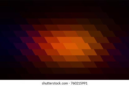 Dark Red vector polygonal illustration consisting of rectangles. Rectangular design for your business. Creative geometric background in origami style with gradient.