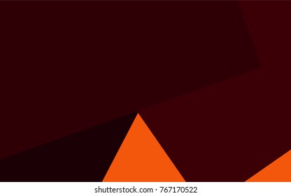 Dark Red vector polygonal illustration consisting of rectangles. Rectangular design for your business. Creative geometric background in origami style with gradient.