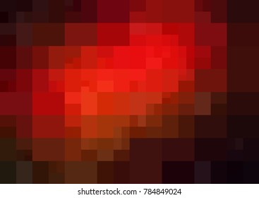 Dark Red vector polygonal illustration, which consist of rectangles. Rectangular pattern for your business design. Geometric background in Origami style with gradient. 