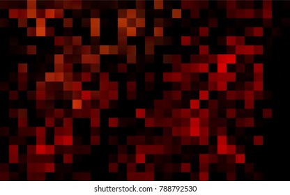 Dark Red vector polygonal illustration, which consist of rectangles. Rectangular pattern for your business design. Geometric background in Origami style with gradient. 