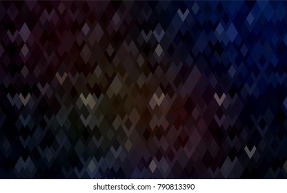 Dark Red vector polygonal illustration, which consist of rectangles. Rectangular pattern for your business design. Geometric background in Origami style with gradient. 