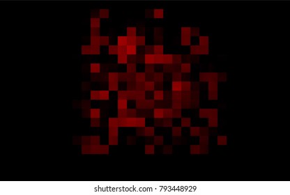 Dark Red vector polygonal illustration consisting of rectangles. Rectangular design for your business. Creative geometric background in origami style with gradient.