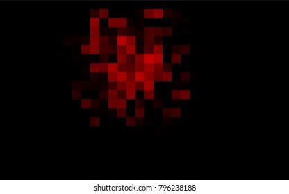 Dark Red vector polygonal illustration consisting of rectangles. Rectangular design for your business. Creative geometric background in origami style with gradient.