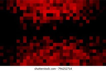 Dark Red vector polygonal illustration consisting of rectangles. Rectangular design for your business. Creative geometric background in origami style with gradient.