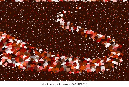 Dark Red vector polygonal illustration consisting of rectangles. Rectangular design for your business. Creative geometric background in origami style with gradient.